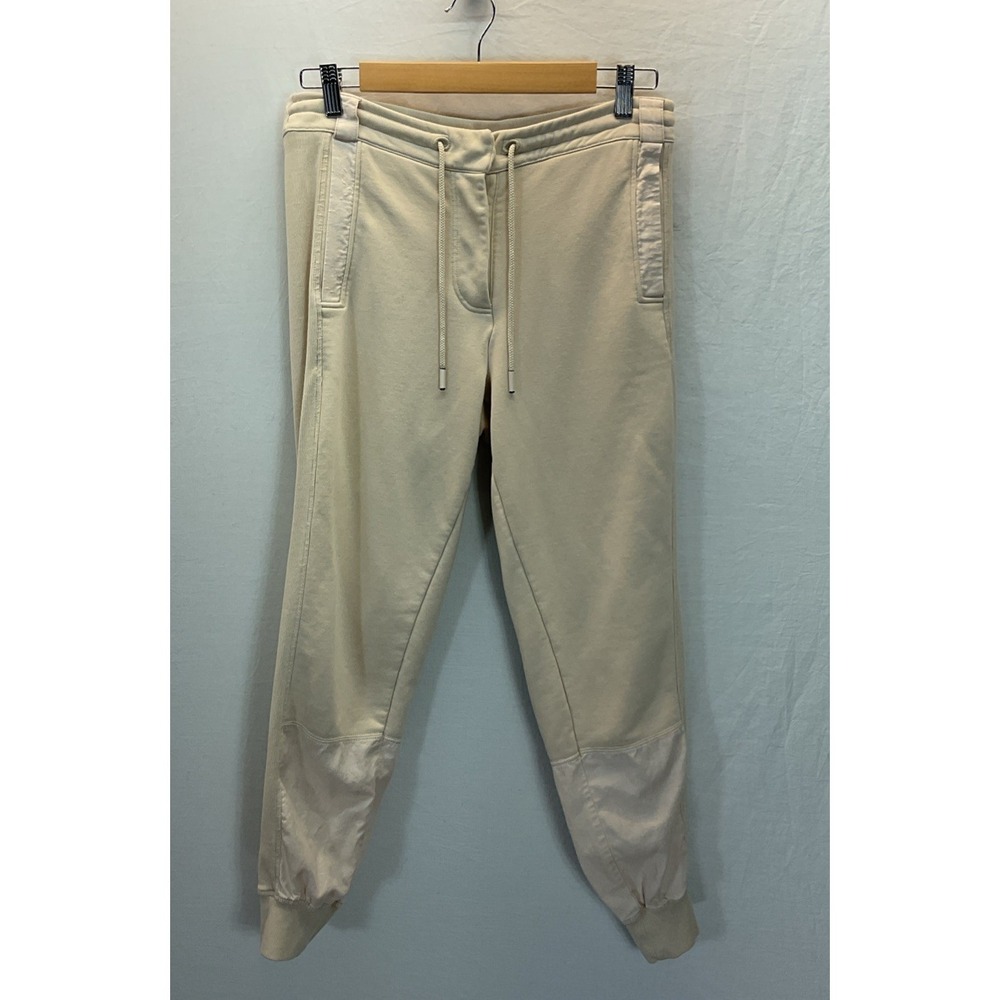 Reiss Women's Size Small Shannon Beige Paneled Jogger Loungewear Sweatpants $245